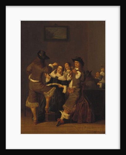 Elegant Figures Drinking and Merrymaking in an Interior, 1653 by Dirck Hals