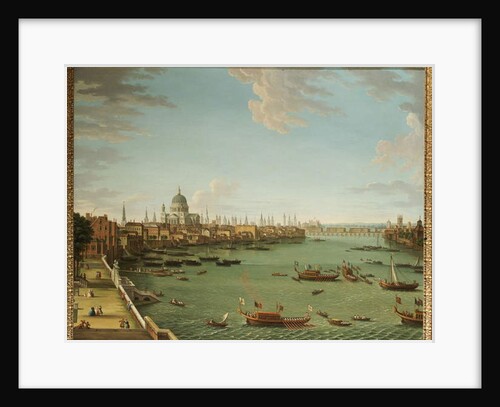The Thames from the Terrace of Somerset House, looking towards the City, c.1745 by Antonio Joli