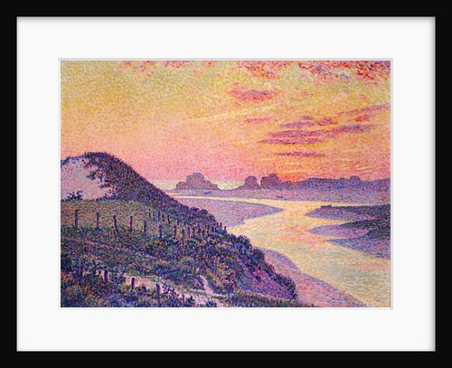 Sunset at Ambleteuse, Pas-de-Calais, 1899 by Theo van Rysselberghe