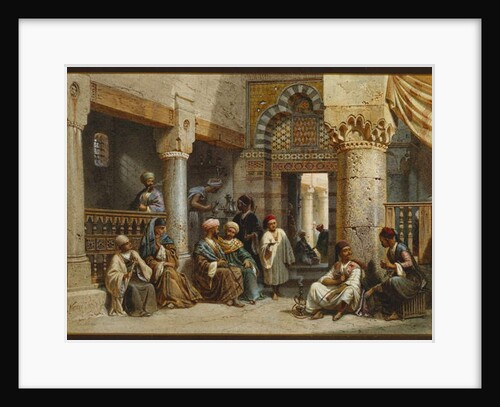 Arabic Figures in a Coffee House, 1870 by Carl Friedrich Heinrich Werner