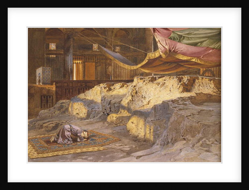 Inside the Dome of the rock, 1864 by Carl Friedrich Heinrich Werner