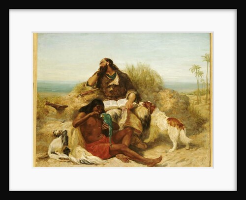 Robinson Crusoe and his Man Friday by John Charles Dollman