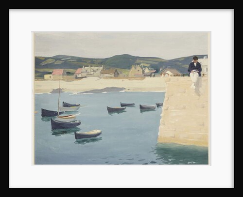 Boy Reading on a Harbour's Edge by William Strang