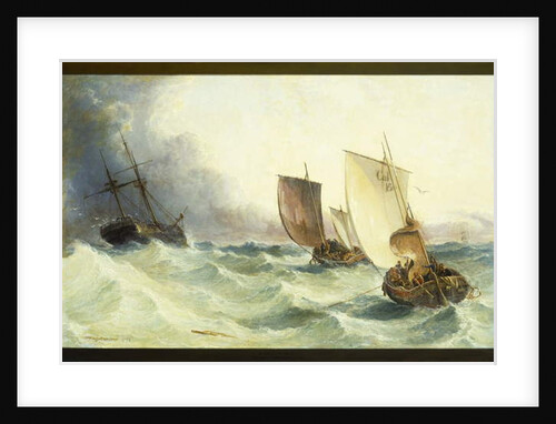 A Race for the Derelict, 1873 by Arthur Joseph Meadows