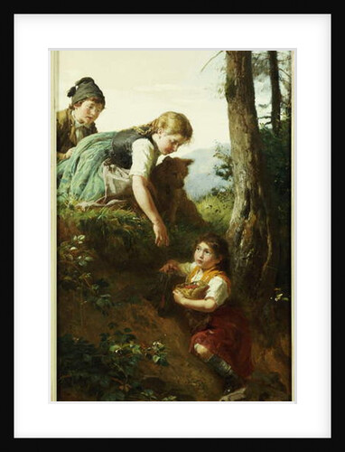 Children picking Berries by Felix Schlesinger
