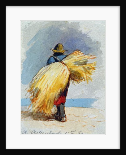 A Harvester, 1863 by Andreas Achenbach