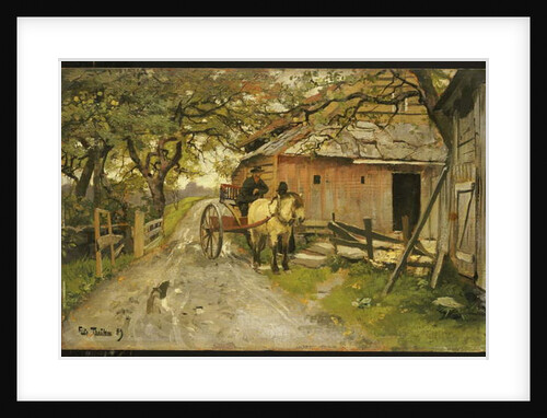 Friendly Gossips, 1889 by Fritz Thaulow