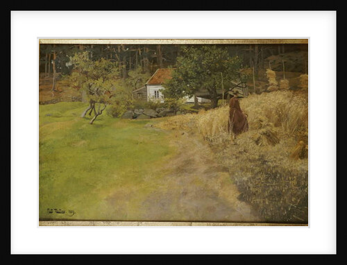Haymaking, Stord, 1889 by Fritz Thaulow