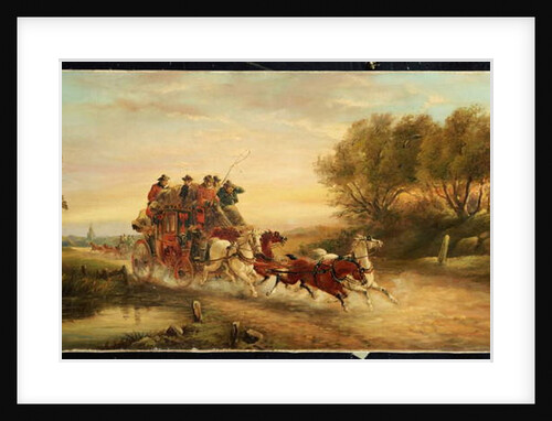 The Oxford to London Mail Coach, 1883 by J.C. Maggs