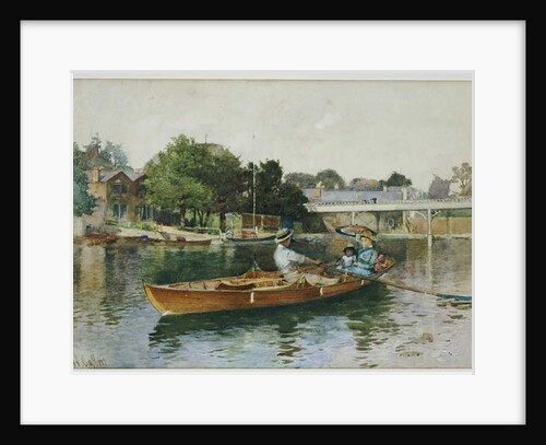 A Boating Party on the Thames at Cookham by Hector Caffieri