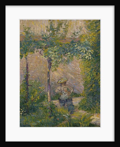 Woman in the Garden by Hippolyte Petitjean
