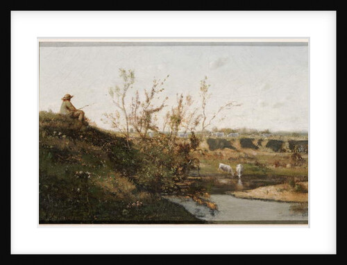 The Watering Place by Henri-Joseph Harpignies