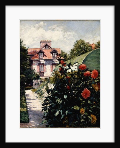 The Dahlias, Petit Gennevilliers Garden, 1893 by Gustave Caillebotte