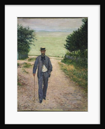 Stroller by the Sea, 1885 by Gustave Caillebotte