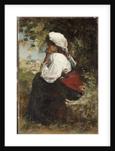 A Roman Girl by Jacob Henricus or Hendricus Maris