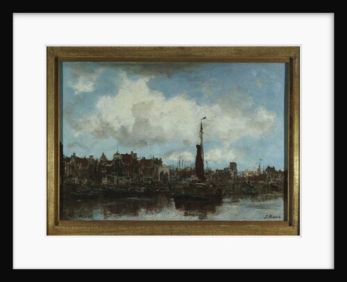 A View of Amsterdam by Jacob Henricus or Hendricus Maris