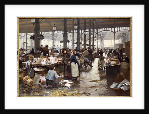 The Fish Hall at the Central Market, 1881 by Victor Gabriel Gilbert