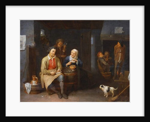 The Interior of an Inn with Peasants Smoking, 1647 by David III Ryckaert