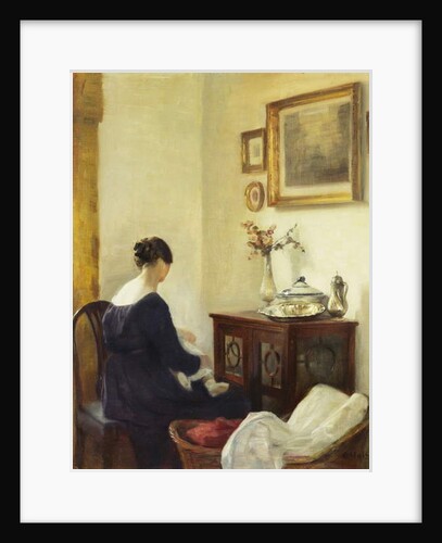 A Mother and a Child in an Interior by Carl Holsoe