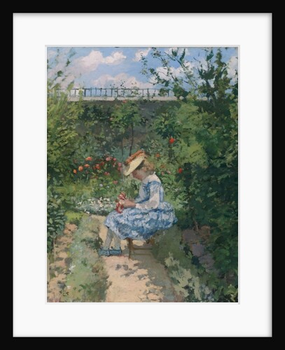 Jeanne in the Garden, Pontoise, c.1872 by Camille Pissarro