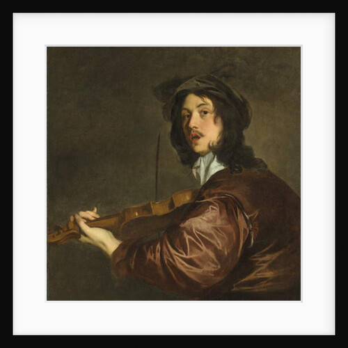 A man playing a violin, possibly a portrait of the artist by Peter Lely
