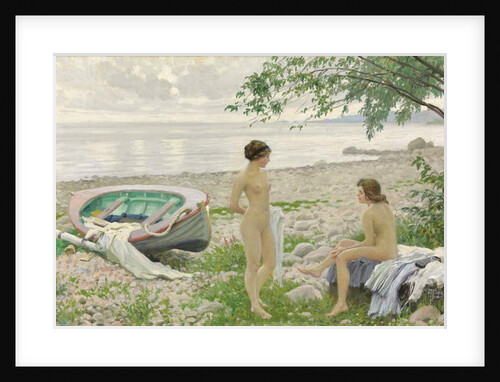 On the beach, 1916 by Paul Fischer