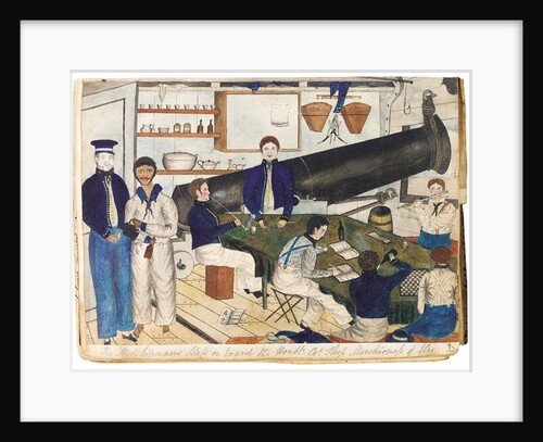 The Midshipman's Mess on Board the Honourable Cos Ship Marchioness of Ely, c.1826-32 by Anthony P. Allen