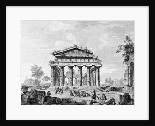 The Temple of Juno at Paestum by Luigi Balugani