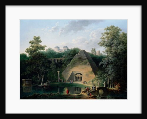 The Pyramid at the Chateau de Maupertuis, c.1785 by Claude Louis Chatelet