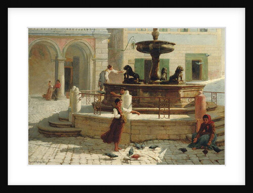 Pensioners of Assisi, 1874 by Frank William Warwick Topham