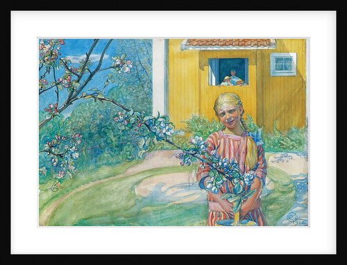 Girl with Apple Blossom, 1914 by Carl Larsson