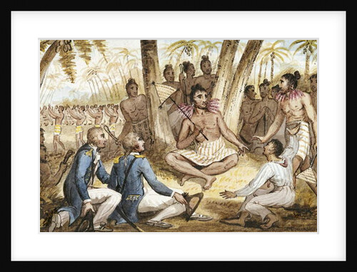Illustration from 'The Voyages of Captain Cook' by Isaac Robert Cruikshank