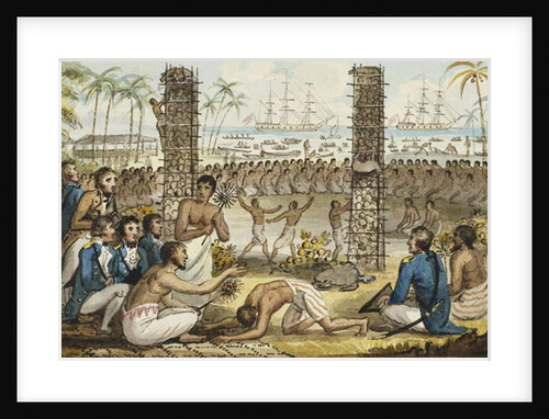 Captain Cook at the Island of Otaheite by Isaac Robert Cruikshank