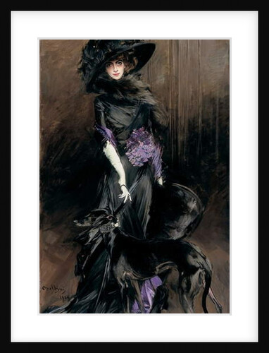 Portrait of the Marchesa Luisa Casati with a greyhound, 1908 by Giovanni Boldini