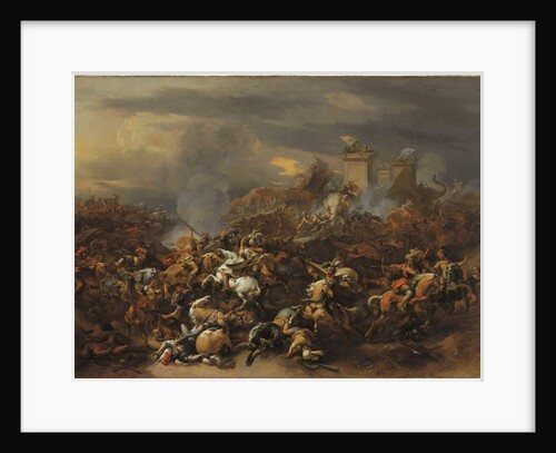 The Battle between Alexander and Porus by Nicolaes Pietersz. Berchem
