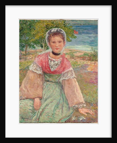 Young Bretonne, c.1895 by Emile Alfred Dezaunay