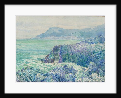 Rocks on a beach on the Cote d'Azur, 1912 by Gunnar Widforss