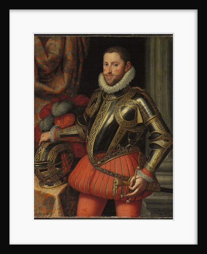 Portrait of Archduke Ernst of Austria, three-quarter length, in armour, c.1580 by Martino Rota