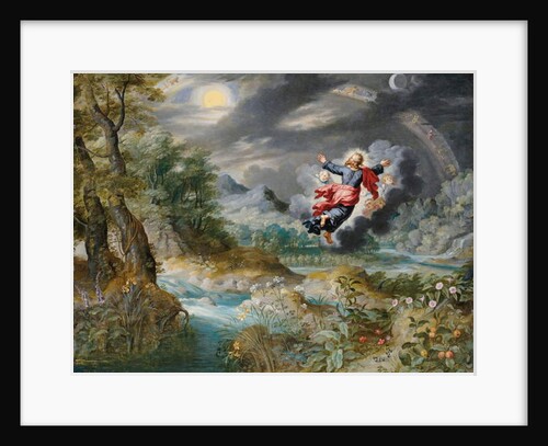 God creating the sun, the moon and the stars in the Firmament, c.1650 by Jan the Younger Brueghel