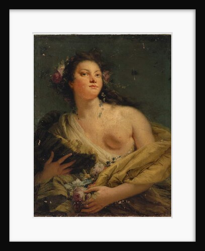 Portrait of a lady as Flora by Giovanni Battista (1696-1770) Tiepolo