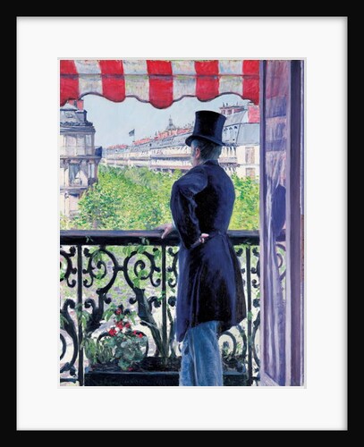 Man on a balcony, Boulevard Haussmann, 1880 by Gustave Caillebotte