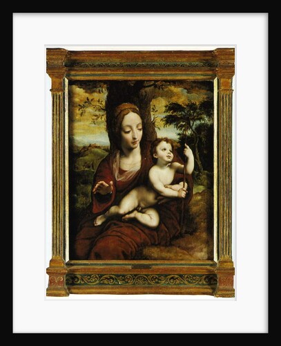 The Madonna and Child in a landscape by Cornelis van Cleve
