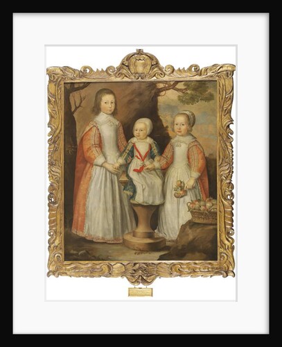 Portrait of the three children of George Preston of Holker, 1650 by Gerrit van Honthorst