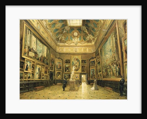 Le Salon Carre du Louvre, c.1870 by French School