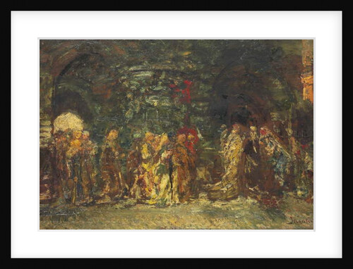 A Procession, c.1880 by Adolphe Joseph Thomas Monticelli