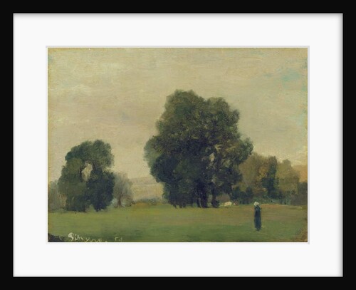 Prairies de La Roche-Guyon, 1859 by Camille Pissarro