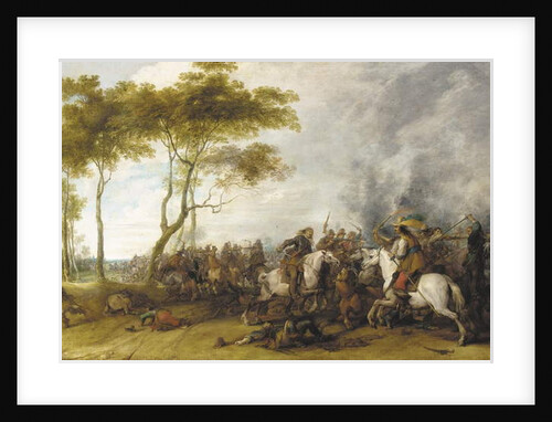 A cavalry skirmish by Peeter Snayers