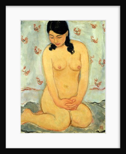 Seated nude by Mitsutani Kunishiro