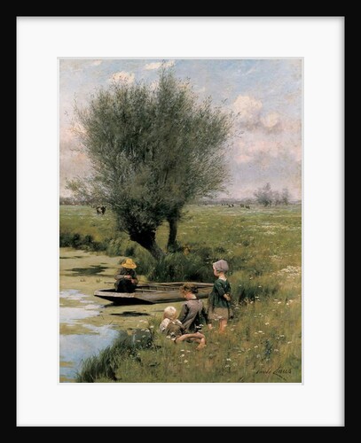 By the Riverside by Emile Claus