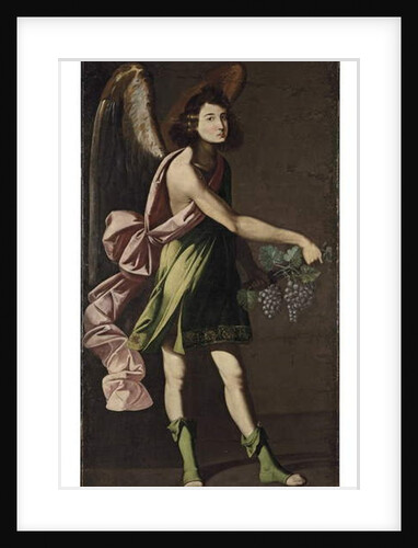 An Allegory of the Eucharist: An Angel bearing grapes by Francisco Polanco